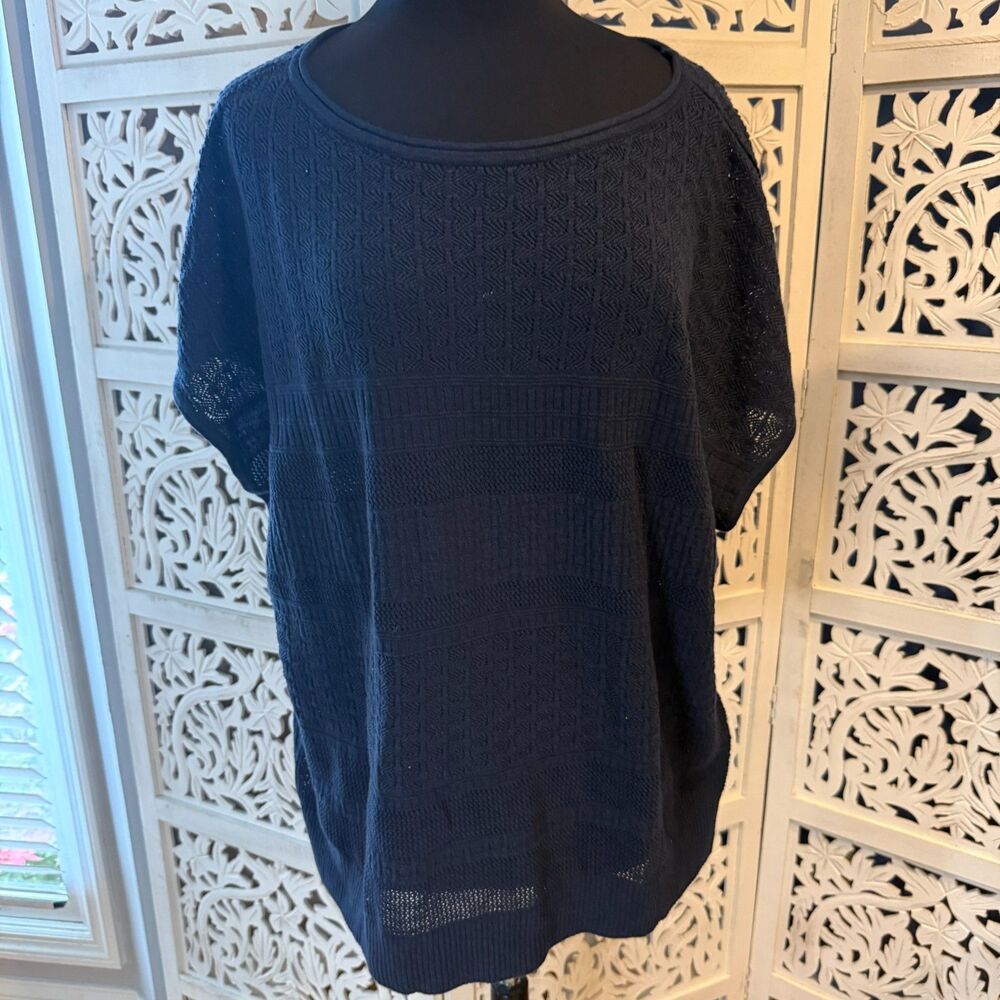 Blue Style and Company Size 3x Shirt/Sweater New With Tags Cap sleeves